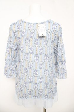 画像2: axes femme / 花柄クラシックワンピース  サックス Y-26-03-11-012-AX-OP-SZ-ZY