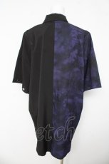 画像2: NOEMIE / タイダイ配色切り替えユニセックスシャツ F 紫 Y-26-03-11-013-LO-BL-SZ-ZY (2)