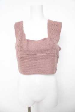 画像1: axes femme / キャミワンピ付レースチュニ  ピンク Y-26-03-11-015-AX-OP-SZ-ZY