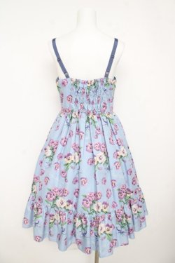 画像2: Emily Temple cute / Pansy ribbonキャミワンピース  サックス Y-26-03-11-025-ET-OP-SZ-ZY