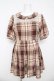 画像1: LIZ LISA / チェック柄ワンピース 0 ブラウン Y-26-03-11-029-LO-OP-SZ-ZY (1)