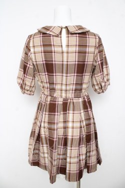 画像2: LIZ LISA / チェック柄ワンピース 0 ブラウン Y-26-03-11-029-LO-OP-SZ-ZY