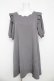 画像1: Amavel / スカラップパールふくれジャガードワンピース M グレー Y-26-03-11-031-CA-OP-SZ-ZY (1)