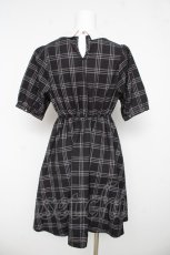 画像2: Amavel / 配色チェックワンピース M 黒 Y-26-03-11-033-CA-OP-SZ-ZY (2)
