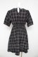 画像2: Amavel / 配色チェックワンピース M 黒 Y-26-03-11-033-CA-OP-SZ-ZY (2)