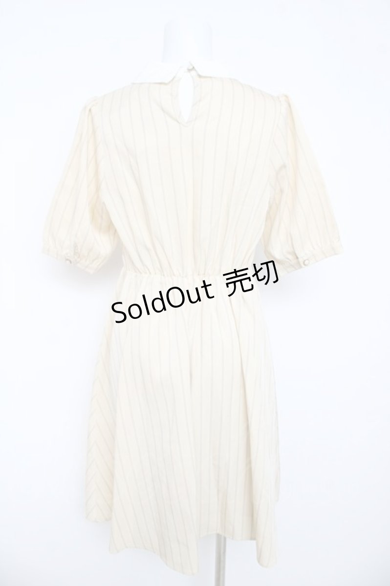 画像2: Amavel / 衿配色ストライプワンピース F アイボリー Y-26-03-11-036-CA-OP-SZ-ZY (2)