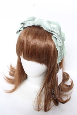 画像1: PINK HOUSE / リボンモチーフ付きカチューシャ  グリーン Y-26-03-12-040-LO-AC-SZ-ZS