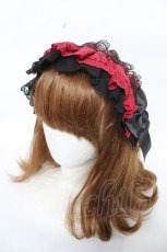 画像1: Morun x Muuna Stoik / Libraヘッドドレス  ブラック×レッド Y-26-03-12-042-LO-ZA-SZ-ZS (1)