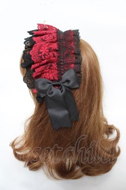 画像2: Morun x Muuna Stoik / Libraヘッドドレス  ブラック×レッド Y-26-03-12-042-LO-ZA-SZ-ZS