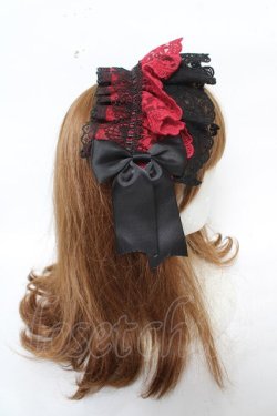 画像3: Morun x Muuna Stoik / Libraヘッドドレス  ブラック×レッド Y-26-03-12-042-LO-ZA-SZ-ZS