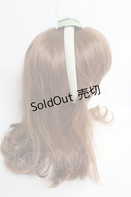 画像3: Chalmiere / グログランリボンカチューシャ F グリーン Y-26-03-12-046-LO-AC-SZ-ZS (3)