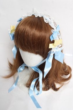 画像1: BABY, THE STARS SHINE BRIGHT / Eternal Ribbon Featheryヘッドドレス  サックス Y-26-03-12-049-BA-AC-SZ-ZS