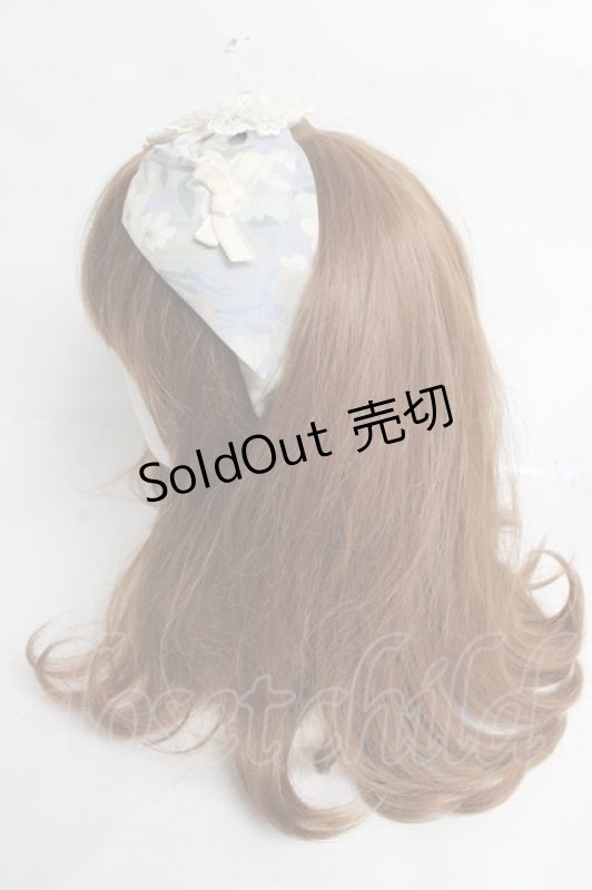 画像2: Hoshibako Works / ルーセントガーデン リボンレースカチューム  サックス×フラワー Y-26-03-12-053-LO-AC-SZ-ZS (2)