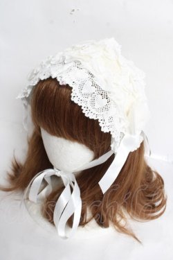 画像1: Angelic Pretty / Snow Doll ジャンパースカートセット(ヘッドドレスのみ)  シロ Y-26-03-12-055-AP-AC-SZ-ZY