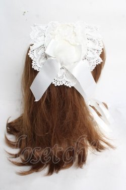 画像3: Angelic Pretty / Snow Doll ジャンパースカートセット(ヘッドドレスのみ)  シロ Y-26-03-12-055-AP-AC-SZ-ZY