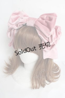 画像1: Hoshibako Works / お人形風ラッピングリボンカチューシャ  ピンク Y-26-03-12-057-LO-AC-SZ-ZY