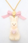 画像1: Q-pot. / ミルクなうさぎクッキーネックレス  ミルク Y-26-03-12-009-QP-AC-SZ-ZI (1)