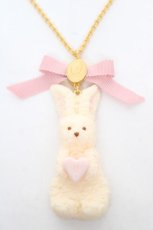 画像1: Q-pot. / ミルクなうさぎクッキーネックレス  ミルク Y-26-03-12-009-QP-AC-SZ-ZI (1)