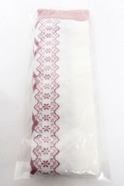 画像1: axes femme kawaii / レースアップ柄オーバーニー  ピンク Y-26-03-12-028-AX-ZA-SZ-ZS