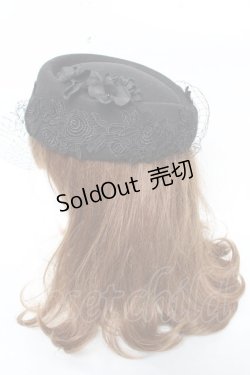 画像2: MorunxMuunaStoik / カクテルハット  黒 Y-26-03-12-037-EL-AC-SZ-ZY