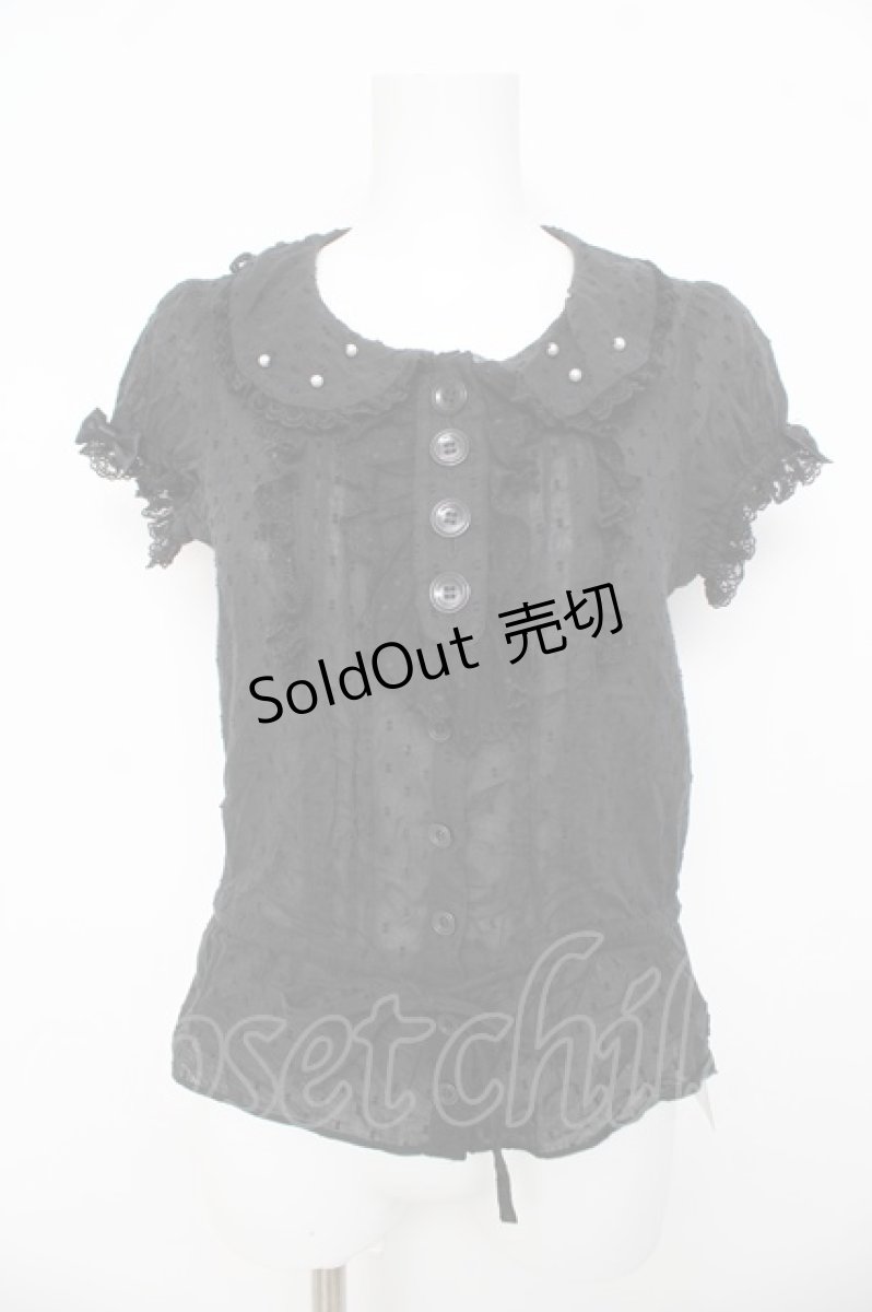 画像1: Angelic Pretty / フェアリーエアリーブラウス  黒 Y-26-03-13-001-AP-BL-SZ-ZY (1)