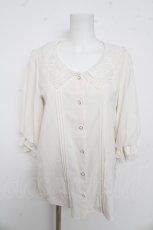 画像1: axes femme POETIQUE / レース襟ブラウス M オフ Y-26-03-13-005-AX-BL-SZ-ZS (1)