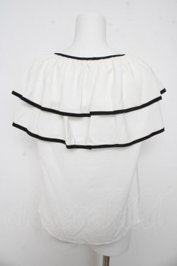 画像2: evelyn / ダブルケープカラーブラウス F 白 Y-26-03-13-053-LO-BL-SZ-ZY