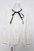 Eri Aino's collaboration / シャーロットの水曜日ブラウス 3L 白 Y-26-03-13-056-LO-BL-SZ-ZY