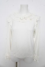 画像1: axes femme kawaii / フリルリボンカットプル M 白 Y-26-03-13-006-AX-TO-SZ-ZY (1)