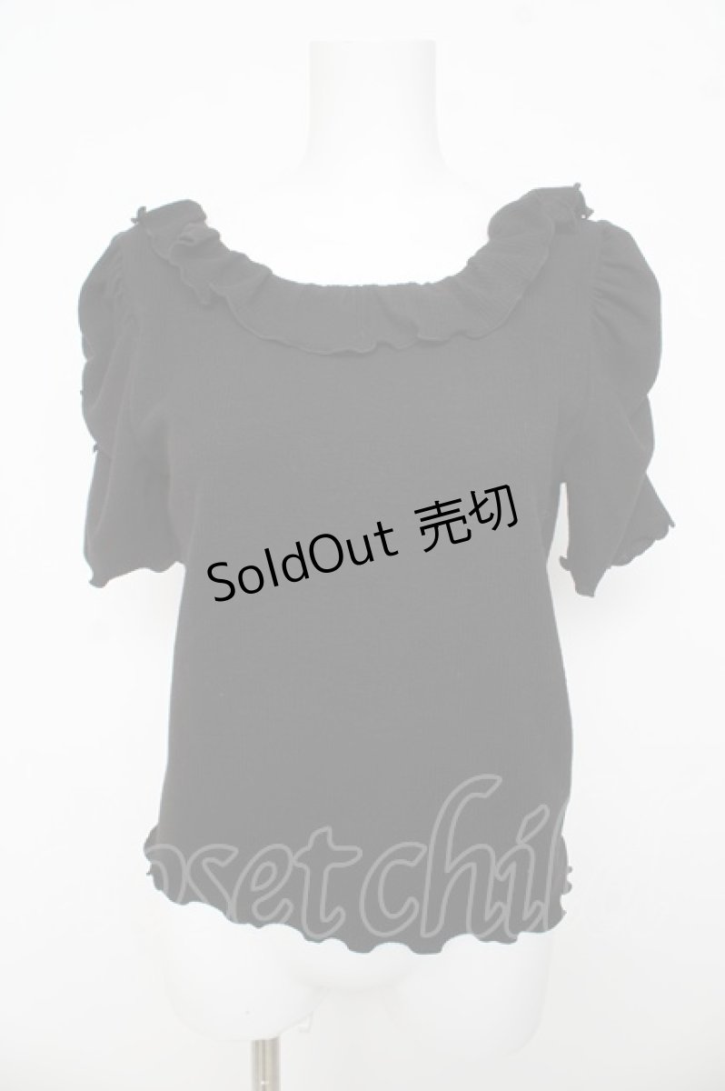 画像1: Ank Rouge / バックリボントップス M 黒 Y-26-03-13-059-CA-TO-SZ-ZY (1)