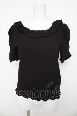 画像1: Ank Rouge / バックリボントップス M 黒 Y-26-03-13-059-CA-TO-SZ-ZY