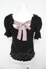 画像2: Ank Rouge / バックリボントップス M 黒 Y-26-03-13-059-CA-TO-SZ-ZY (2)