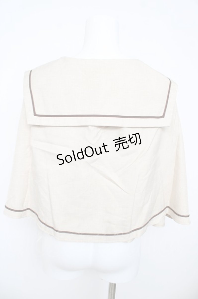 画像2: Kurumi Collaboration / TT*KRMセーラーケープ L 中薄橙 Y-26-03-13-061-LO-JA-SZ-ZY (2)