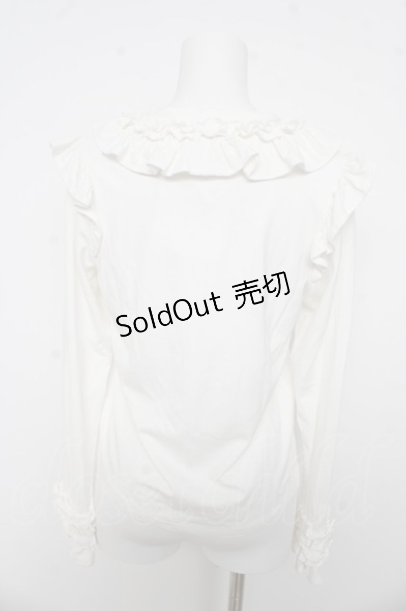 画像2: axes femme kawaii / フリルリボンカットプル M 白 Y-26-03-13-006-AX-TO-SZ-ZY (2)