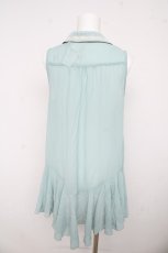 画像2: axes femme / 刺繍入襟付チュニック M グリーン Y-26-03-13-069-AX-OP-SZ-ZY (2)