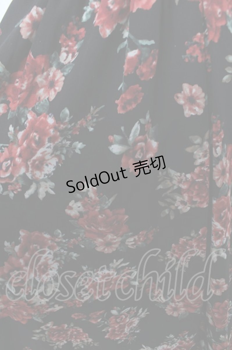 画像3: axes femme / クラシック花柄ジャンスカ M 黒 Y-26-03-13-070-AX-OP-SZ-ZY (3)