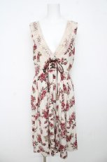 画像1: axes femme / クラシック花柄ジャンスカ M 生成り Y-26-03-13-071-AX-OP-SZ-ZY (1)