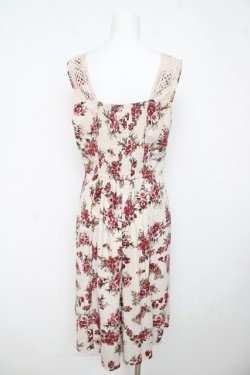 画像2: axes femme / クラシック花柄ジャンスカ M 生成り Y-26-03-13-071-AX-OP-SZ-ZY