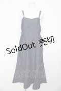 axes femme / バックリボンキャミワンピース F インディゴ Y-26-03-13-075-AX-OP-SZ-ZY
