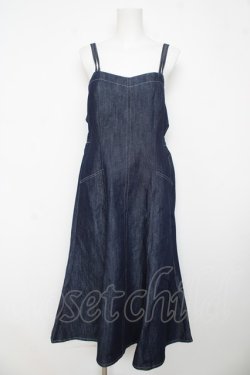 画像1: axes femme / バックリボンキャミワンピース F インディゴ Y-26-03-13-075-AX-OP-SZ-ZY