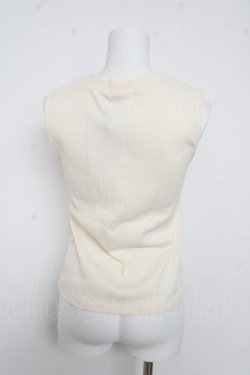 画像2: axes femme / ビジューデザインタンクトップ M 生成り Y-26-03-13-008-AX-TO-SZ-ZY