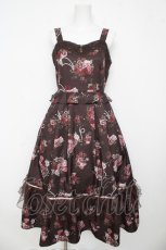 画像1: axes femme / ローズ・オン・フルールジャンスカ F ブラウン Y-26-03-13-079-AX-OP-SZ-ZI (1)