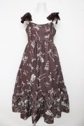 axes femme / トゥシューズ柄リボン付ワンピース F 茶 Y-26-03-13-080-AX-OP-SZ-ZY