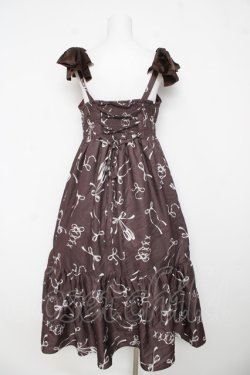 画像2: axes femme / トゥシューズ柄リボン付ワンピース F 茶 Y-26-03-13-080-AX-OP-SZ-ZY