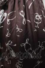 画像3: axes femme / トゥシューズ柄リボン付ワンピース F 茶 Y-26-03-13-080-AX-OP-SZ-ZY (3)