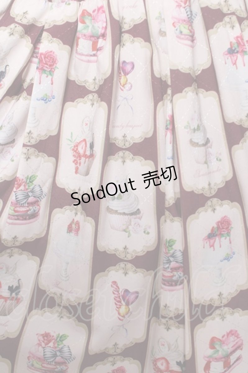 画像3: axes femme POETIQUE / ボンボンシュクレキャミワンピース M ワイン Y-26-03-13-082-AX-OP-SZ-ZY (3)