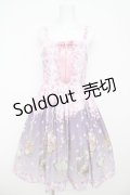 axes femme kawaii / ブルーミングガーデンジャンパースカート M ピンク Y-26-03-13-083-AX-OP-SZ-ZY