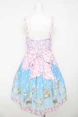 画像2: axes femme kawaii / ブルーミングガーデンジャンパースカート M サックス Y-26-03-13-084-AX-OP-SZ-ZY (2)