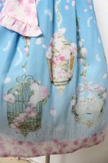 画像3: axes femme kawaii / ブルーミングガーデンジャンパースカート M サックス Y-26-03-13-084-AX-OP-SZ-ZY (3)