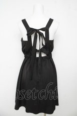 画像2: axes femme kawaii / バックリボンジャンパースカート M 黒 Y-26-03-13-088-AX-OP-SZ-ZY (2)
